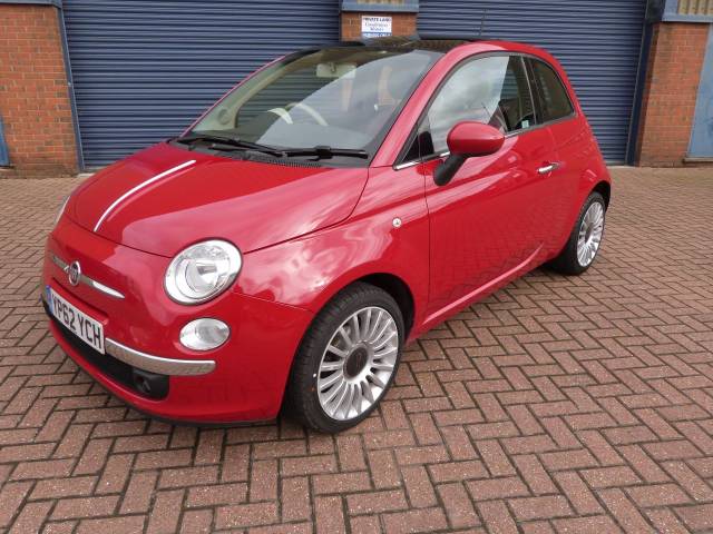 Fiat 500 1.2 Lounge 3dr [Start Stop] Hatchback Petrol Red