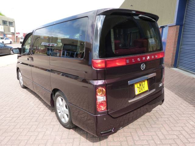 2008 Nissan Elgrand HWS 4WD Red Leather 3.5i Auto